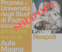 Promex e Università degli Studi di Padova incontrano Paolo Nespoli (Padova, 27 ottobre 2018) 