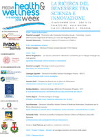 Talk |La ricerca del benessere tra scienza e innovazione. (Padova, 13 novembre 2018) |