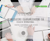 E.T.E. "Triangolazioni e quadrangolazioni iva" (Padova, 16 febbraio 2018)