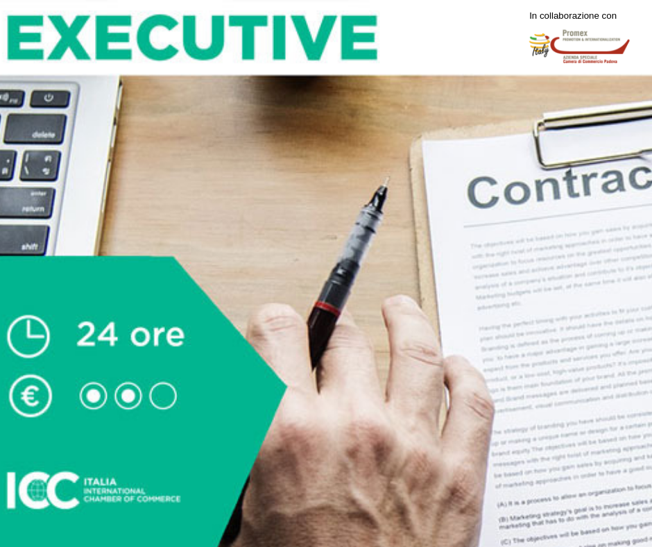 Executive Course: Contrattualistica Internazionale (Padova, 22.3 -12.04 - 17.05 - 31.05)  