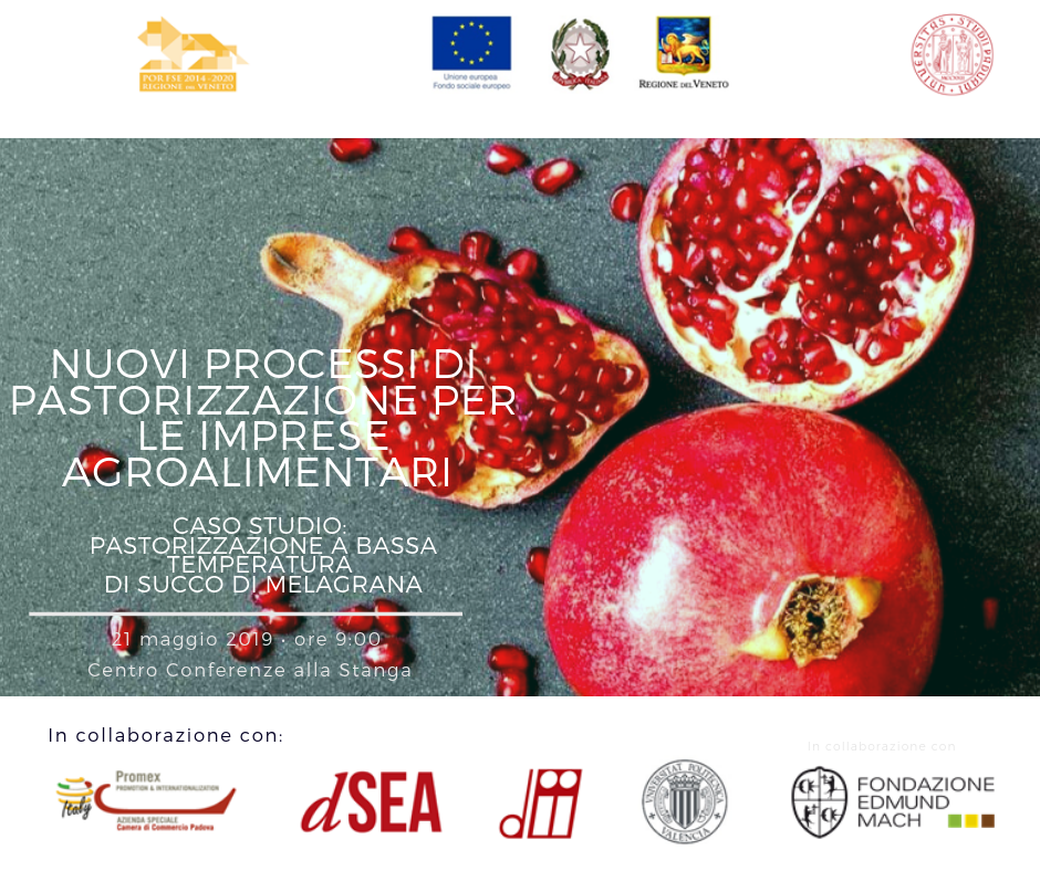 Incontro gratuito |Nuovi processi di pastorizzazione per le imprese agroalimentari (Padova, 21 maggio 2019)