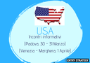 USA: incontri informativi (Padova, 30 - 31 marzo 2020 | Venezia -  Marghera, 1 aprile 2020)